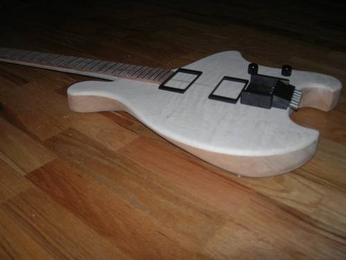 Guitar Body side view