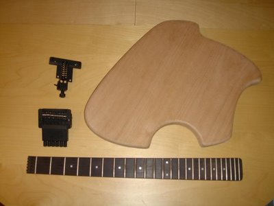 Klein Electric Guitar Build Body Neck Bridge