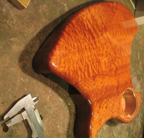 CO-12 Guitar Body Rear View