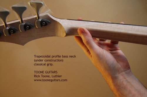 Trapezoidal Bass Neck Classical Grip