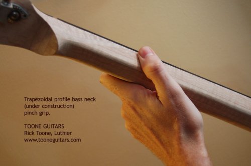 Trapezoidal Bass Neck Rock Grip